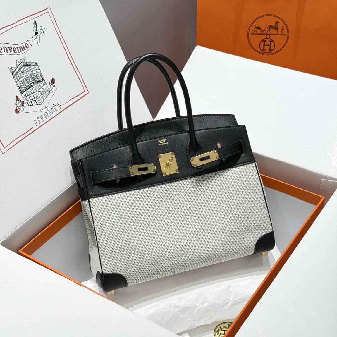 Birkin Canvas-Leather Mix-121